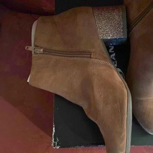 NWT Brown Suede Booties